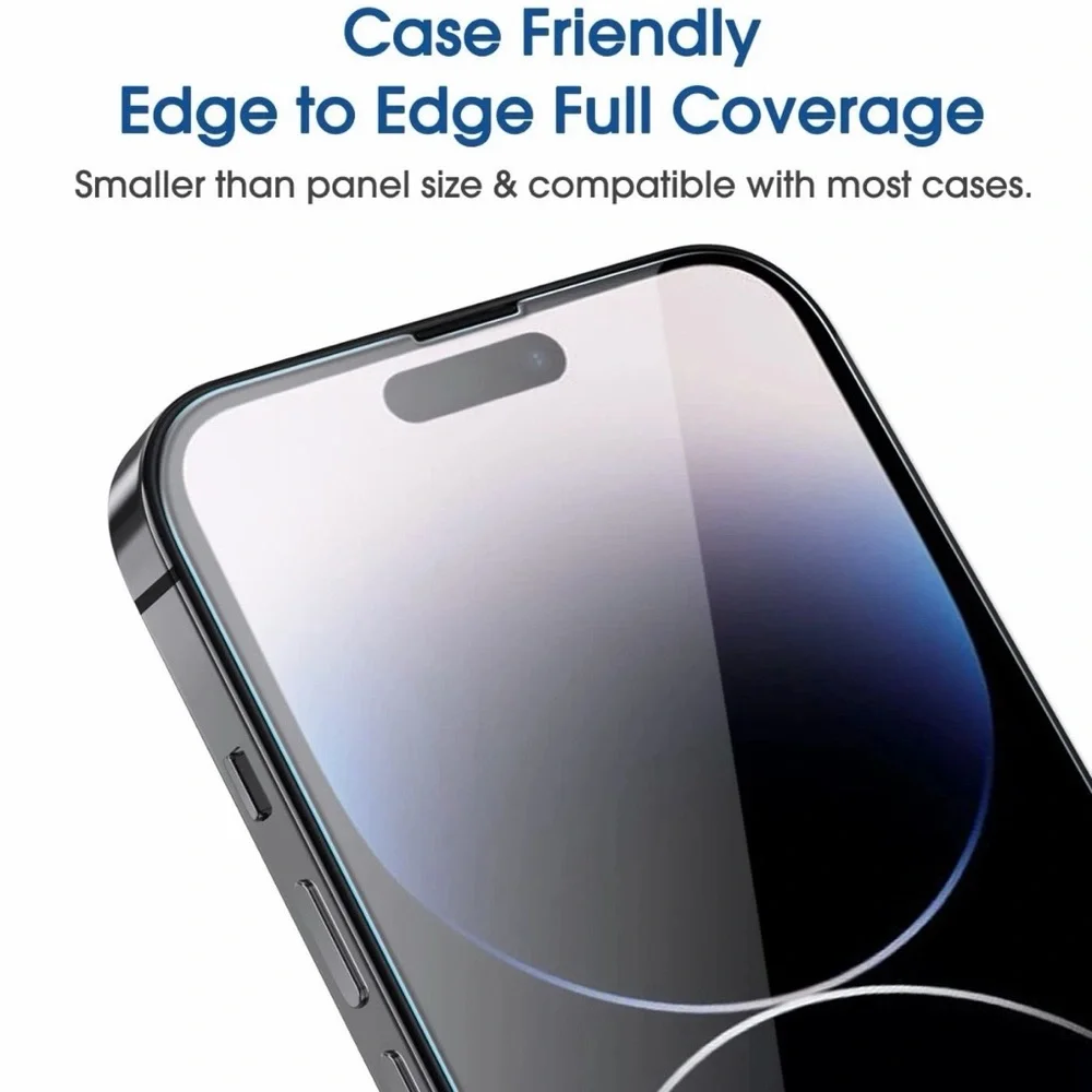 New 2 Pack Apple iPhone 17 Pro Tempered Glass Screen Protector Anti Scratch